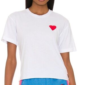 Aviator nation heart shirt in NAVY!! Xs
